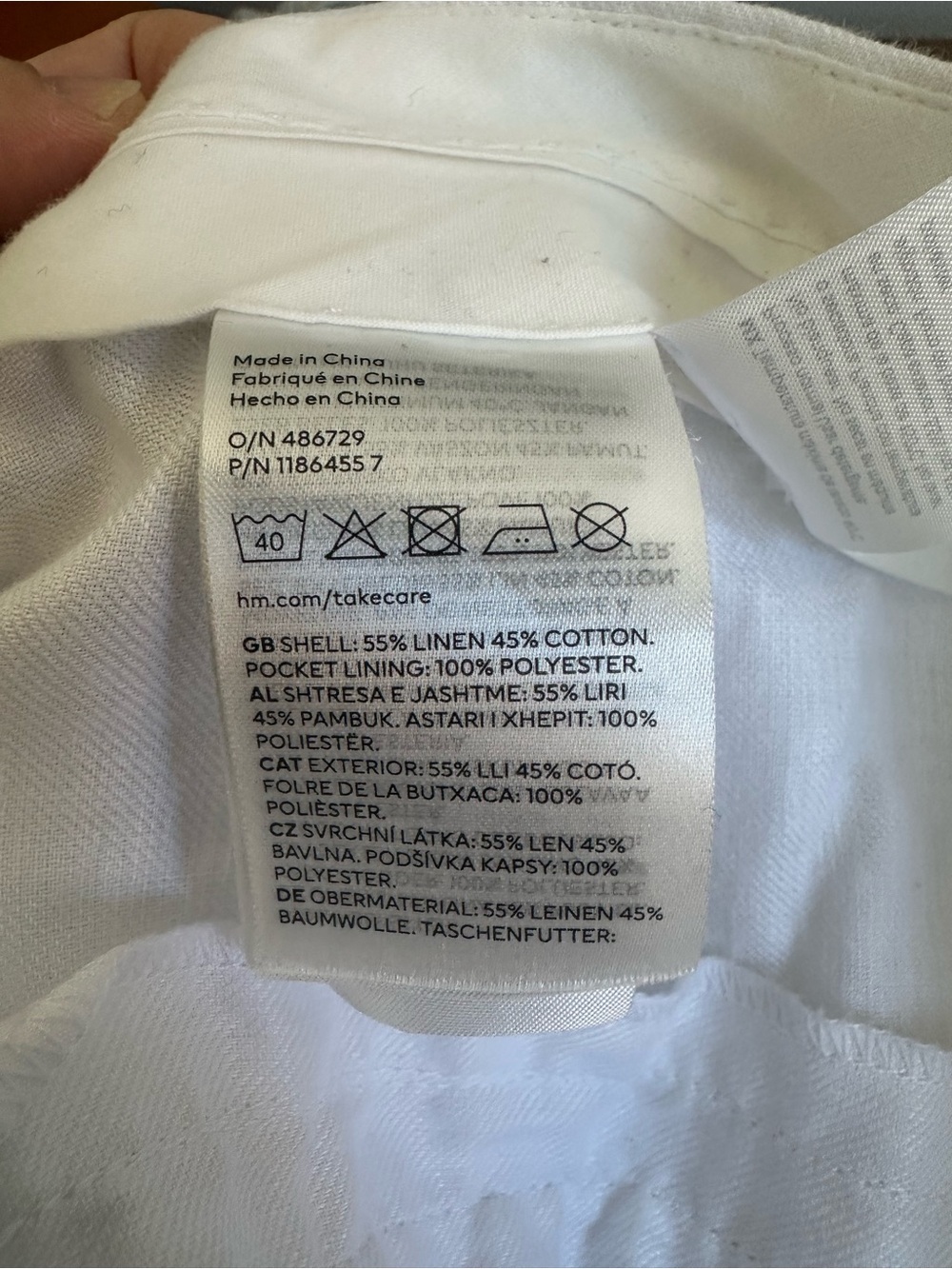Linen Suit - Tailored Wide-Leg H&M Women's Pants and Vest in White - Picture 11 of 12